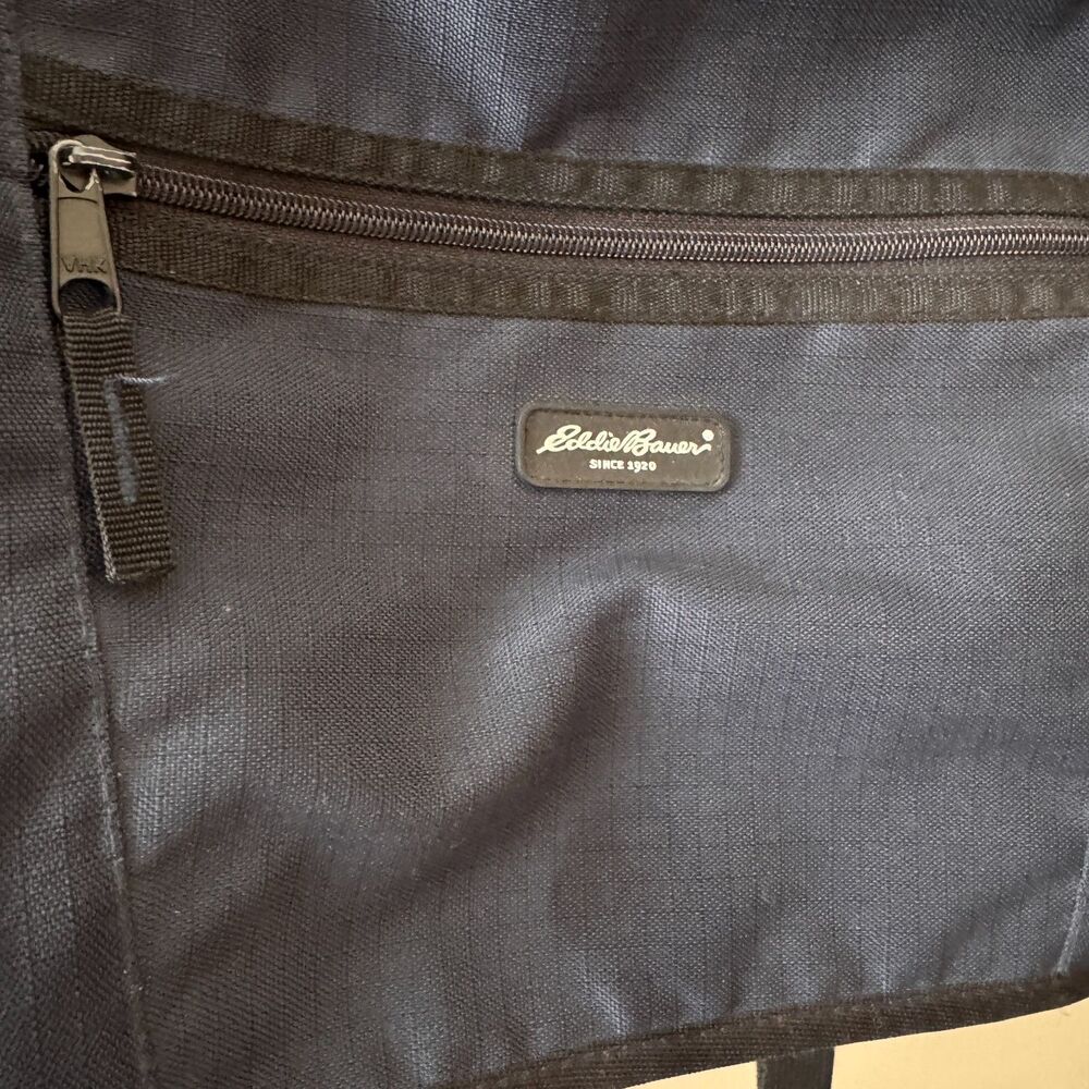 Messenger Laptop Bag, Eddie Bauer, Blue Black - Picture 3 of 8